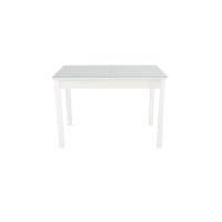 Стол Гамбург 1, Белый/Стекло серое