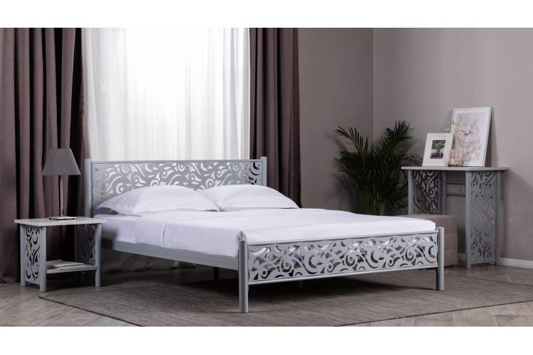 Кровать Парма 180*200, серый шагрень-1