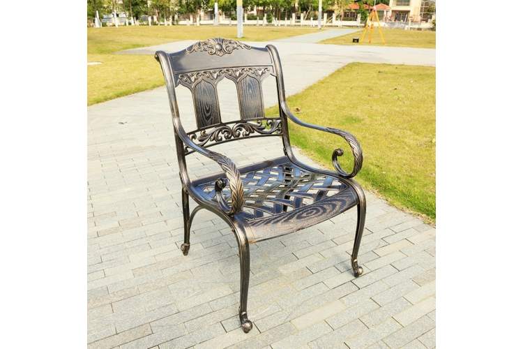 Кресло из литого алюминия САНДАЛОВОЕ ДЕРЕВО «SANDALWOOD»