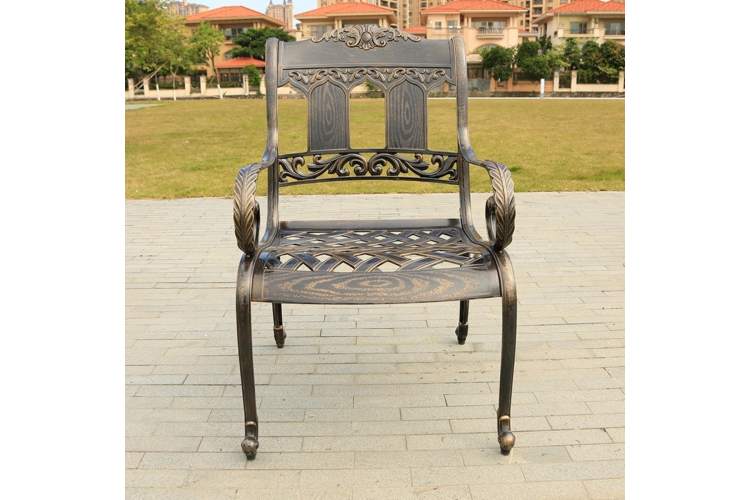 Кресло из литого алюминия САНДАЛОВОЕ ДЕРЕВО «SANDALWOOD»-6