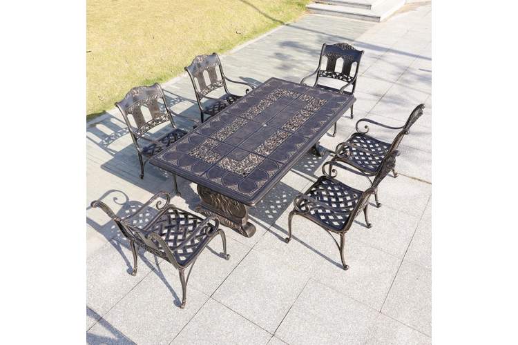 Кресло из литого алюминия САНДАЛОВОЕ ДЕРЕВО «SANDALWOOD»-4