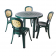 Комплект пластиковый мебели «Рига» (стол круглый Ривьера D 900 + 4 стула Цертоса)
