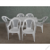 Комплект пластиковой мебели стол прямоугольный «Престиж» 1400 х 800 мм + 6 кресел «Элен»