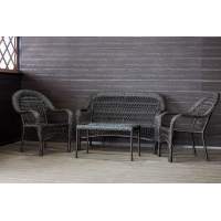 Садовый комплект из искусственного ротанга Мэдисон НЬЮ (Medison NEW) terrace set с прямоугольным столиком без подушек