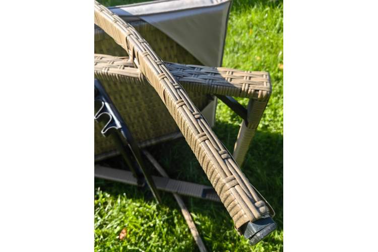 Комплект из искусственного ротанга два шезлонга Империал и столик Мара-2 (Greige)-4