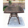Комплект из литого алюминия стол квадратный АДОНИС «ADONIS» 90х90 + 4 кресла ЛАМБЕРТ «LAMBERT» арт.6120/6007-4