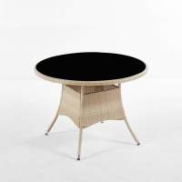 Стол из искусственного ротанга ЭММА «EMMA» (WOOD) D105 см