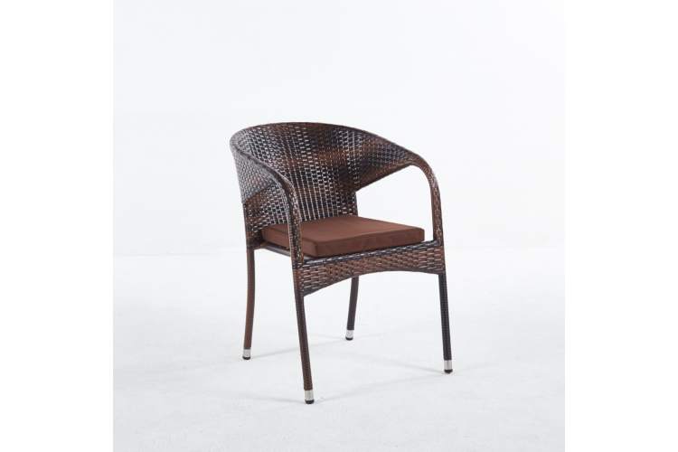 Комплект мебели из искусственного ротанг стол Рио и 6 кресел Греция Dark Brown-2