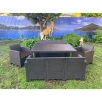 Комплект мебели под искусственный ротанг для отдыха Калифорния «California Family Maxi Set» арт.77787/77770/536 КД — 2