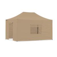 Быстросборный павильон-шатер 3х4,5 м Серии S8 липучки/молния — Бежевый