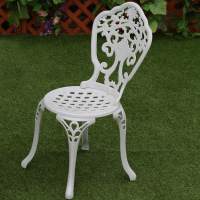 Стул из литого алюминия НЬЮ ЙОРК «NEW YORK» — Белый