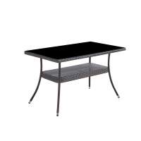 Стол из искусственного ротанга 120*70 см РИО «RIO» dark brown арт.80084