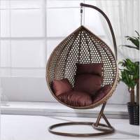 Подвесное кресло кокон из искусственного ротанга МД-1000 — Коричневый