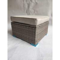 Пуфик плетеный УИЛТШИР с подушкой 10 см Greige