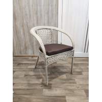 Стул-кресло из ротанга Руардин «Ruardean»с мягкой подушкой 5 см — Wood