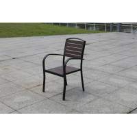 Алюминиевое кресло ПОЛИВУД-1 «POLYWOOD-1» — Каштан