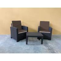 Комплект уличной мебели под ротанг Калифорния “California“ Balcony Set с подушками на спину арт.77787/77794