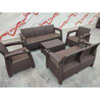 Обеденная группа под искусственный ротанг YALTA COMPANY SET