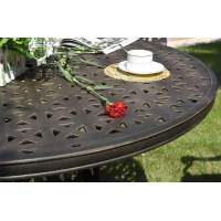 Стол из литого алюминия Бергамо «BERGAMO» D122