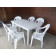 Комплект пластиковой мебели «Нирвана» (стол прямоугольный 1500х900 + 6 кресел Элегант)
