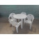 Комплект пластиковой мебели (стол круглый Д900 «Ривьера» + 4 кресла «Флинт»)