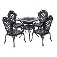 Обеденный набор стол для барбекю «BBQ-3» (70×70 см) артикул 6348 и 4 кресла из Финляндии.