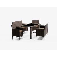 Набор мебели из искусственного ротанга АНКОР Dark Brown