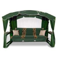 Садовые качели Торонто Люкс 200 с москитной сеткой Green