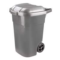 Бак, контейнер для мусора (на колесах) 65л микс