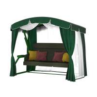 Садовые качели Redford «Бригантина Люкс Грин» с москитной сеткой