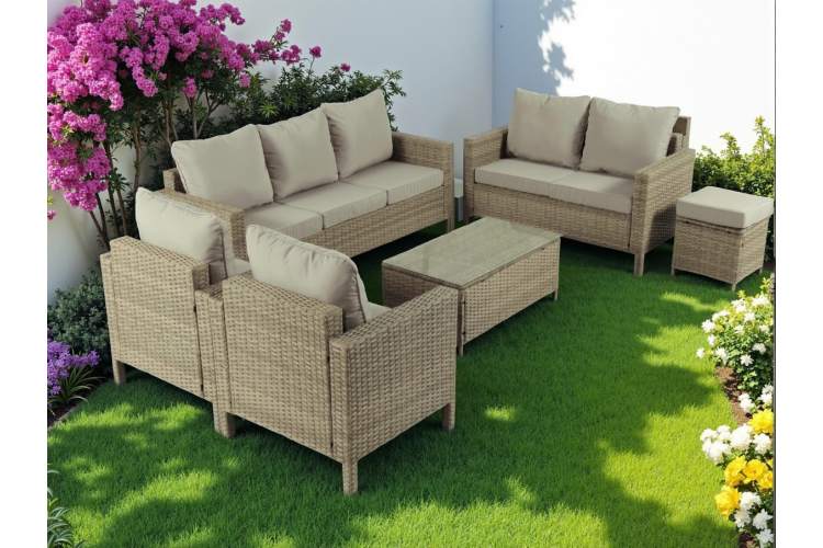 Комплект мебели из ротанга НУСА Greige-8