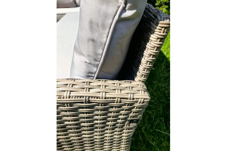 Обеденная группа плетеной мебели Албания + двухместный диван Анкор Greige-7