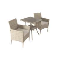 Обеденная группа на 2 персоны стол Лайт и 2 кресла Анкор Greige