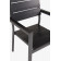 Алюминиевое кресло из ДПК ПОЛИВУД-3 «POLYWOOD-3» цвет каштан арт.1017