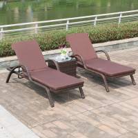 Комплект шезлонгов из искусственного ротанга + столик ИМПЕРИАЛ «IMPERIAL» арт. 75394