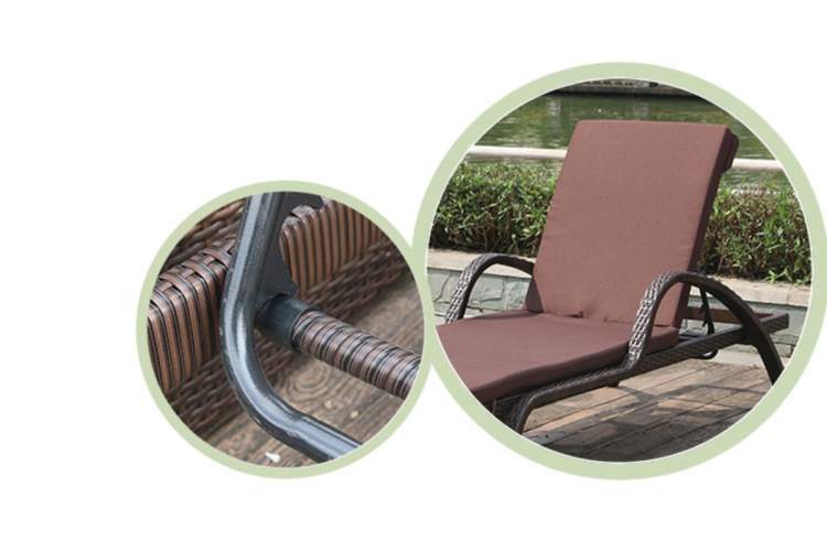 Комплект шезлонгов из искусственного ротанга + столик ИМПЕРИАЛ «IMPERIAL» арт. 75394-2