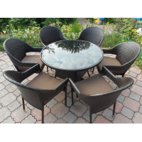 Обеденная группа из искусственного ротанга НАМИБИЯ «NAMIBIA» (7 предметов)