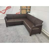 Угловой диван Yalta Corner Set под ротанг для лаунж зоны с подушками на сиденье