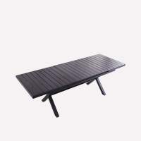 Стол прямоугольный из литого алюминия ТРАНСФОРМЕР «TRANSFORMER» 156-201×90 арт.6191