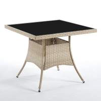 Стол из искусственного ротанга РИМИНИ «RIMINI» 90х90 см — Wood