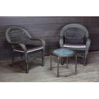 Садовый комплект из искусственного ротанга Мэдисон НЬЮ (Medison NEW) Balcony set с круглым столиком с подушками на сиденье