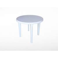 Круглый пластиковый стол «Ривьера» D 900 мм — Белый
