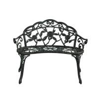 Скамейка АНТИЧНАЯ РОЗА двухместная для сада — Атровиренс