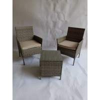 Комплект мебели из ротанга «VIRGINIYA BALCONY SET» Greige