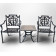 Комплект мебели из литого алюминия стол квадратный Опалия + 2 кресла Миранда