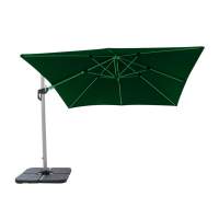 Зонт для сада алюминиевый боковой Данши «Dunshee» без утяжелителя — Зеленый