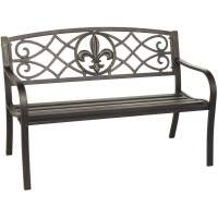 Скамейка стальная АЖУРНАЯ «OPENWORK» цвет бронза