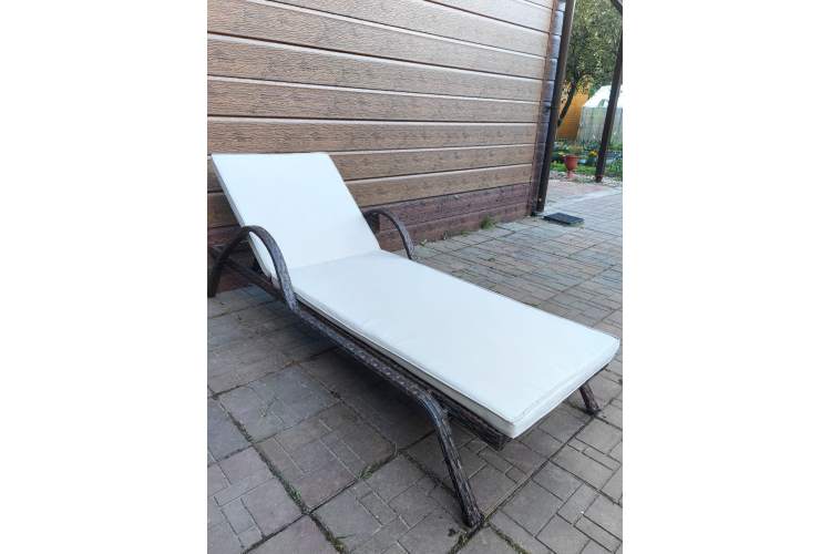 Комплект из искусственного ротанга шезлонг Империал и столик Мара-2 (Шоколад)-4