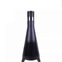 Чаша для костра с дымоходом 44х120 см с хромированной решеткой