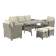 Обеденная группа плетеной мебели Джуми «Jumi» Greige